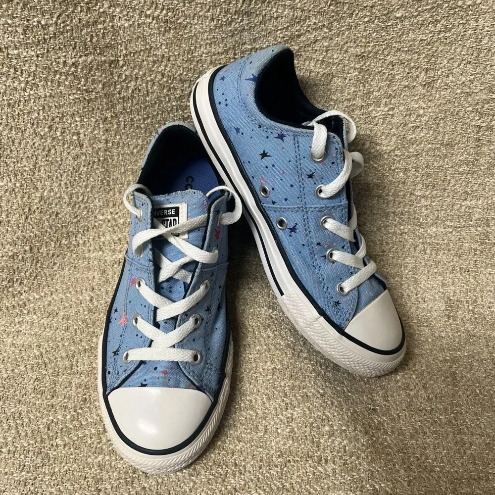 Converse Girl's CT AS Madison Light Blue/O-Blue Low Top Sneakers-Size Y3